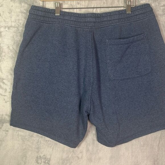 Old Navy Heathered Blue Drawstring Sweat Shorts With Pockets Size Large - Picture 7 of 8